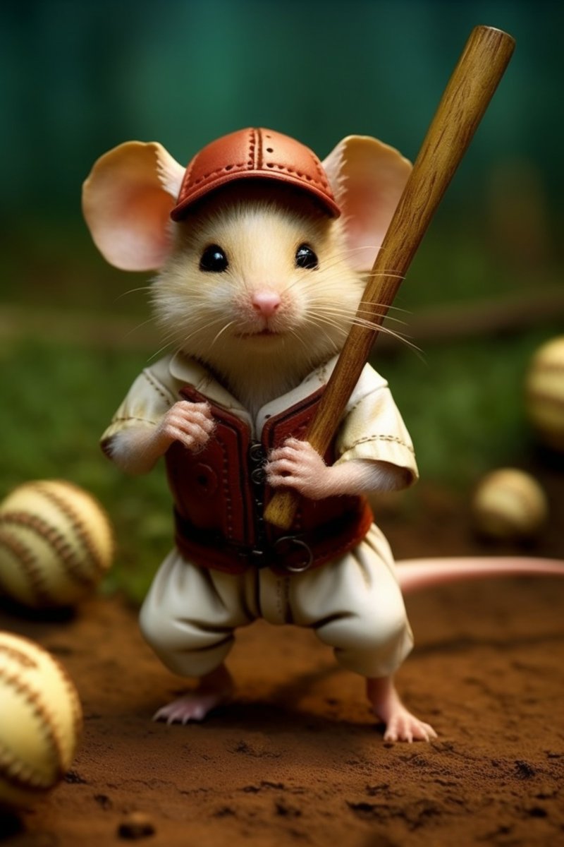 LukeAiWalker's tweet photo. Mouse sports! Basketball, Rugby, American Football, Baseball

#aiart #aiartwork #midjourney #mice #sport https://t.co/vroLMXXKEa