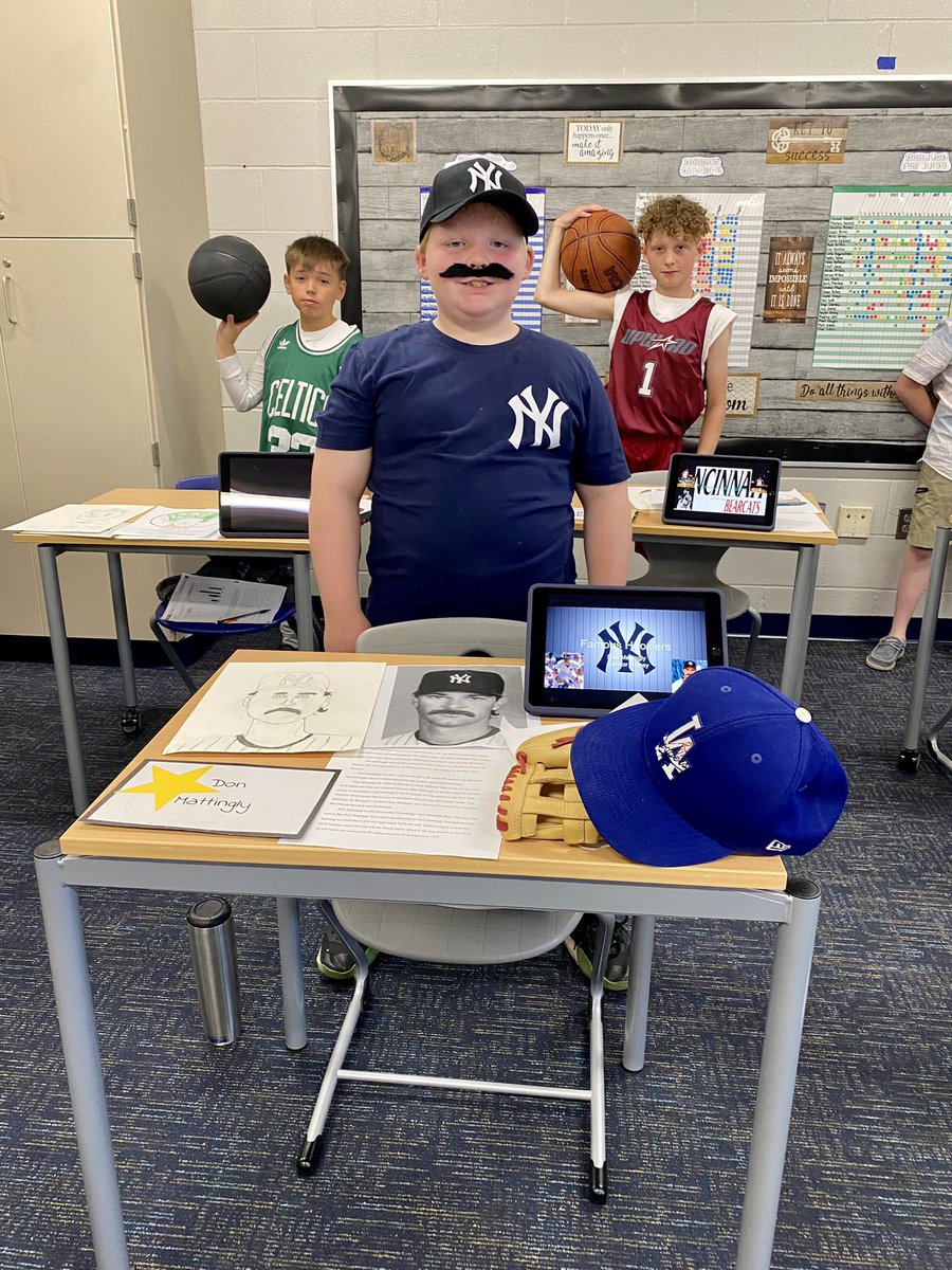 jen_richey's tweet photo. One of the best projects in elementary…the 4th grade Famous Hoosier Project and Wax Museum!

Connor was Don Mattingly. https://t.co/7gbfGl7uJq