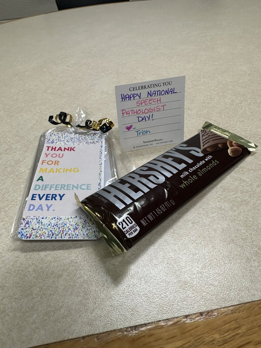 MrsVescera_WCS's tweet photo. Happy National Speech Language Pathologist day 🗣️ thank you @dice_tree for the sweet treat! https://t.co/iLibYAjoUz