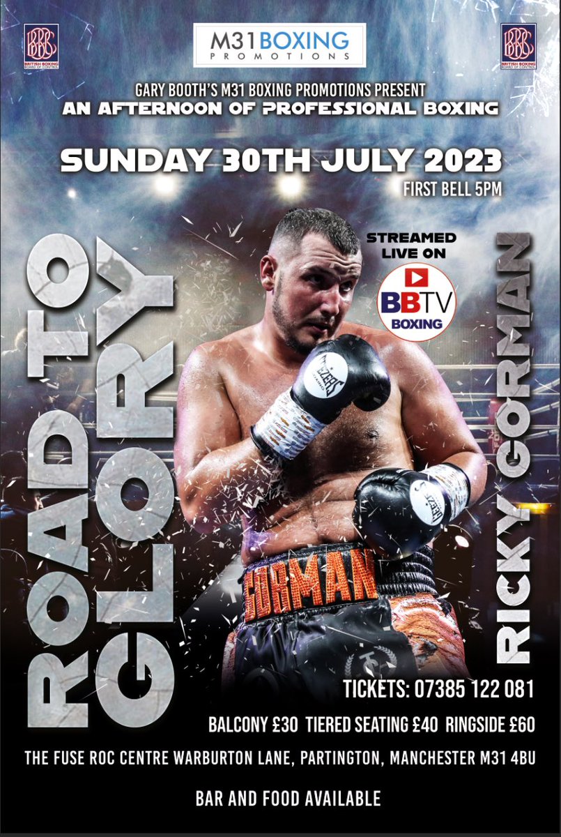 Manchester31A's tweet photo. @gary_snr 
@salfordboxing 
Professional Boxing Event https://t.co/jRuYhI9Wsc