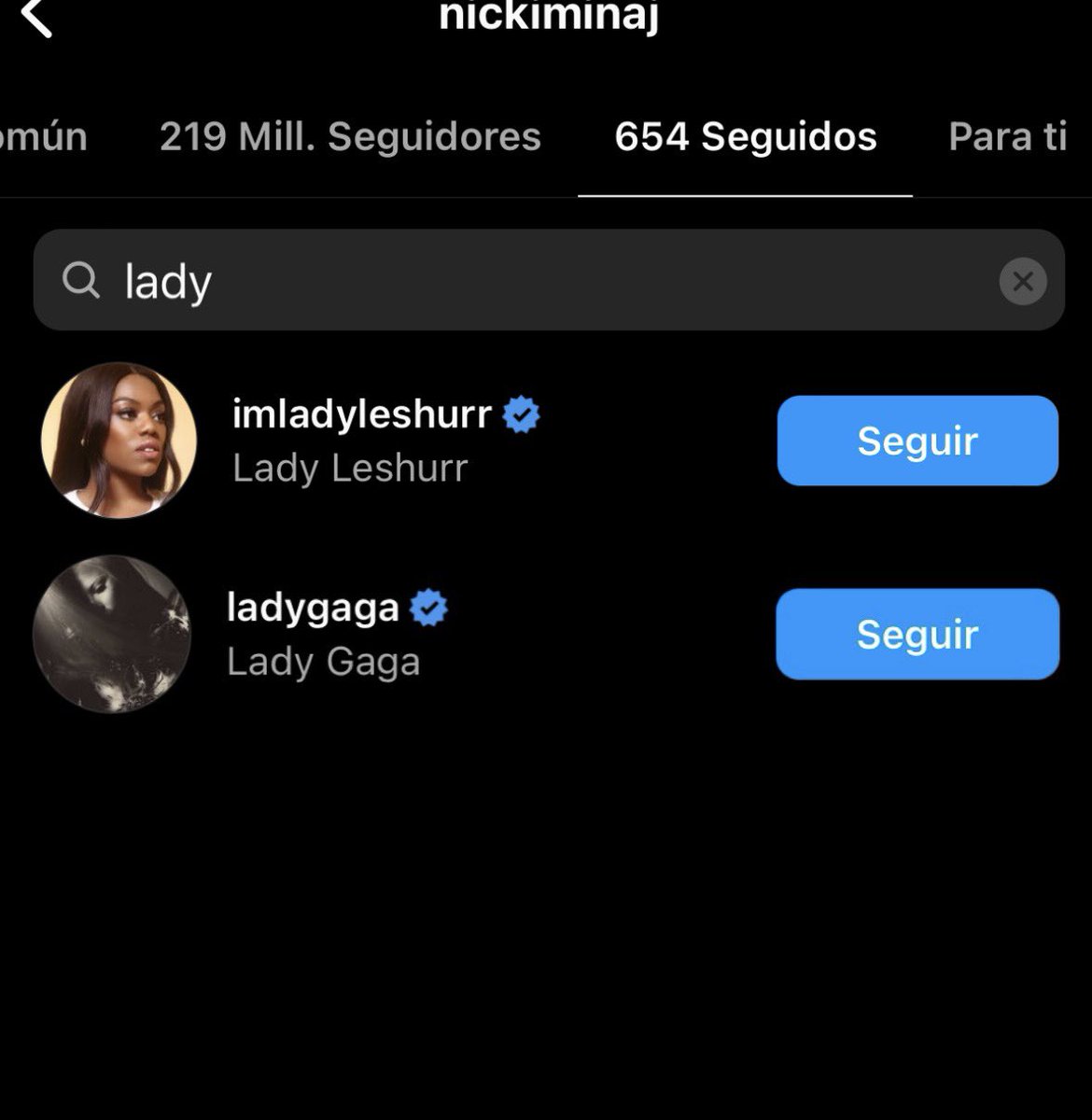 Nicvfl's tweet photo. WAKE UP NICKI MINAJ AND LADY GAGA ARE FOLLOWING EACH OTHER ON INSTAGRAM, NICGA STANS RISEEEE! https://t.co/vmkt5ZA6ro