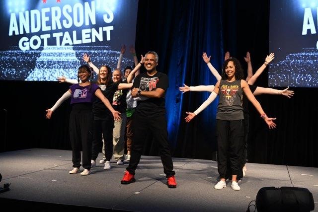 ppisters's tweet photo. What a fantastic afternoon watching our @MDAndersonNews teammates give it their all at Anderson's Got Talent! Thank you to this year's participants for using your inspiring talents and creativity to share profound messages of unity and joy for our community. #EndCancer https://t.co/BBfTlPEZHh