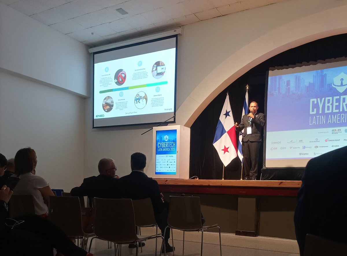 jjsxlab's tweet image. 12 puntos para un entorno virtual seguro. #CybertechLATAM

@ENSApanama #Ensa #Telekomlab #cybertech2023