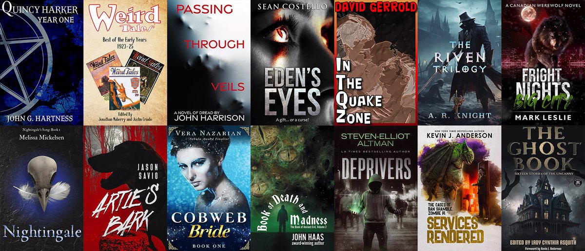 Hey, everyone. Do you like Dark Fantasy / Horror? Do you like my books? Check out this amazing bundle which included my latest: Book of Death and Madness.
Inside you'll find 13 other amazing Ebooks in addition to my own. And the price can't be beat.

storybundle.com/darkfantasy