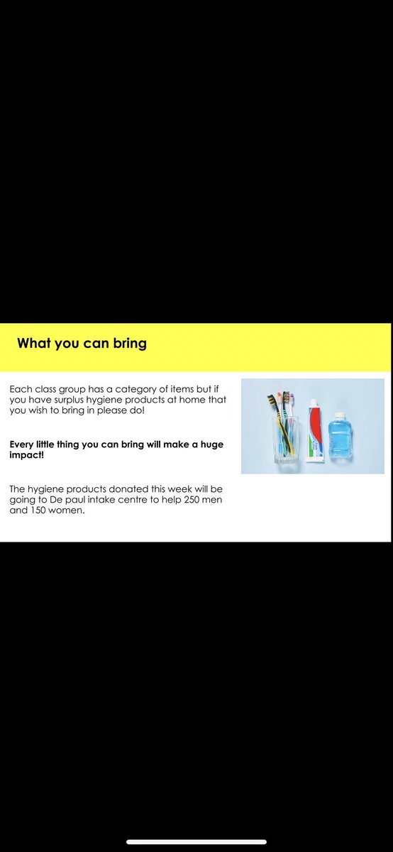 muinteoirduffy's tweet photo. Our hygiene drive has been running all week in @BelmayneEtss, thanks so far to all who have donated.  One final reminder to our whole school community that tomorrow is the last day to bring in hygiene products to help those in need! @BurrowesEmma https://t.co/GVjdFh1rzG