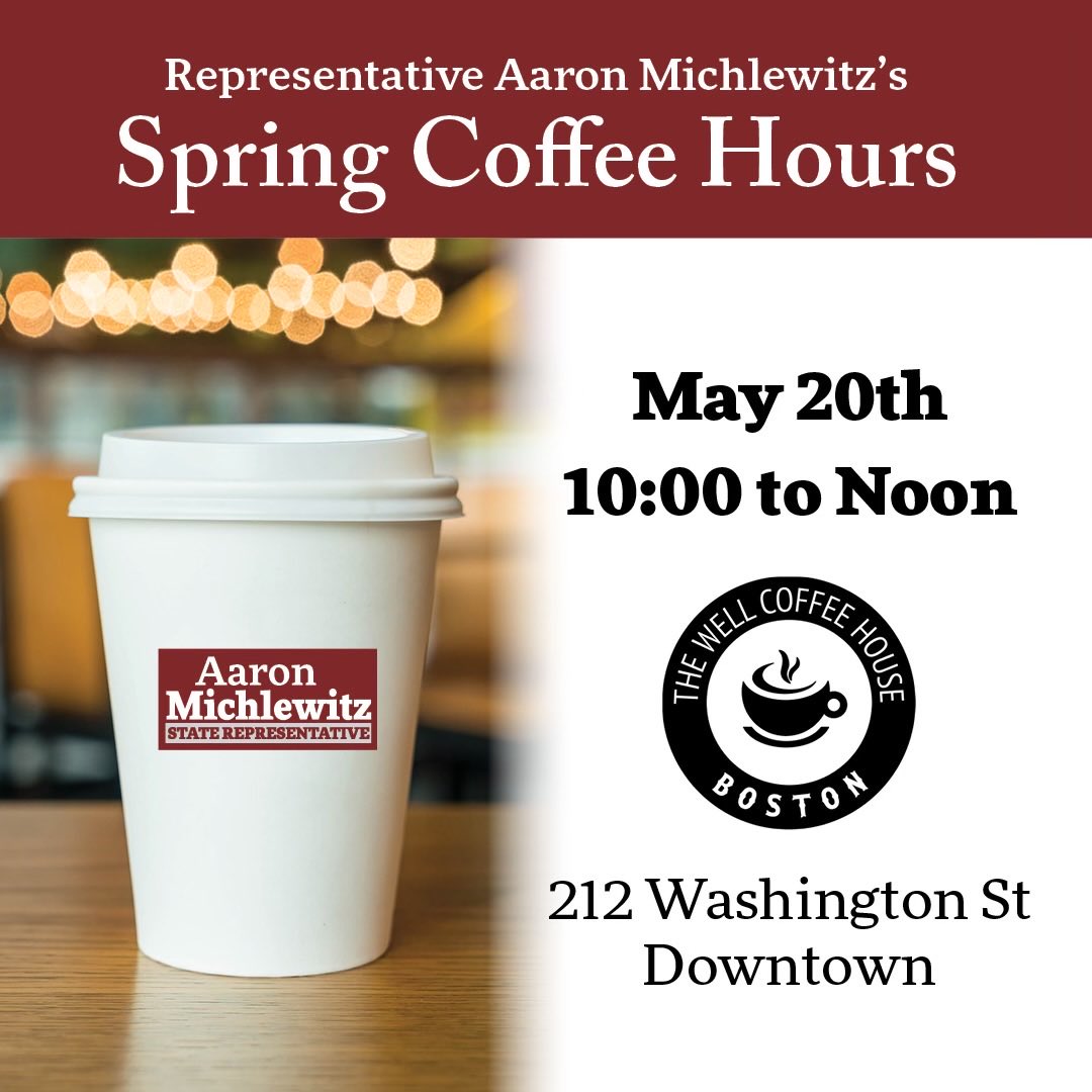 Please join us at ⁦⁦@thewellboston⁩ this Saturday starting at 10 a.m. for our next round of Spring Coffee Hours. Hope to see you there!