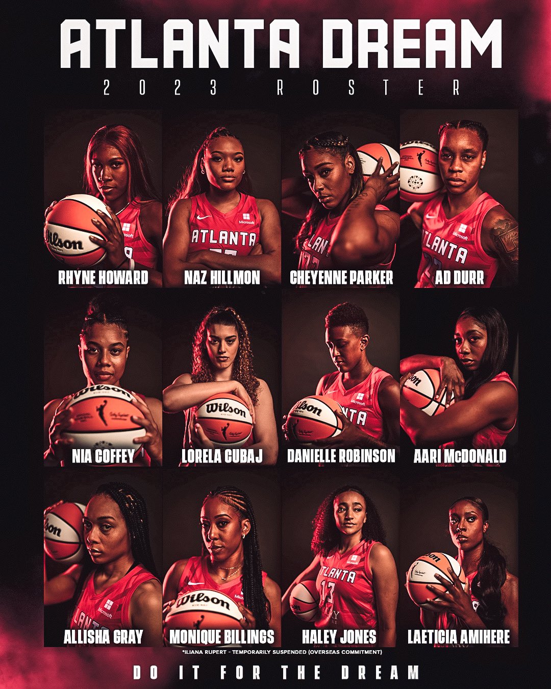 Atlanta Dream on X Our 2023 Start of Season Roster is here DoItForTheDream https t stSmGNjSgi X