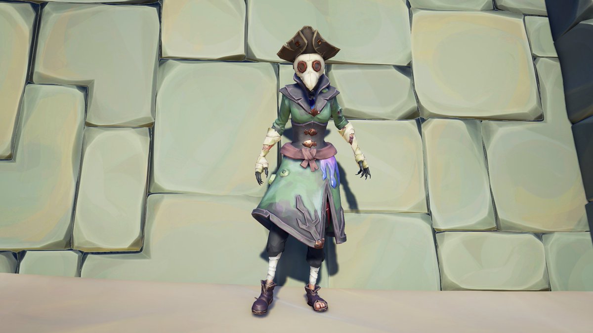 PurpleTurk3y's tweet photo. Any venom ball enjoyers???? 😏

Theme: The Elements 
Element: Poison
@SeaOfThieves
#StyleOfThieves https://t.co/y55wtDAtve