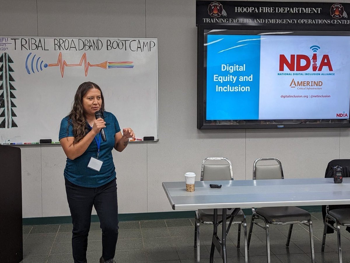 netinclusion's tweet photo. We're thrilled to be at another Tribal Broadband Bootcamp and provide digital equity support with our partners at @AMERINDRisk. Thanks to this week's hosts @HoopaTribe! #hoopavalley #digitalequity #tribalbroadband @IndigiConnects https://t.co/9OCMIuEm22
