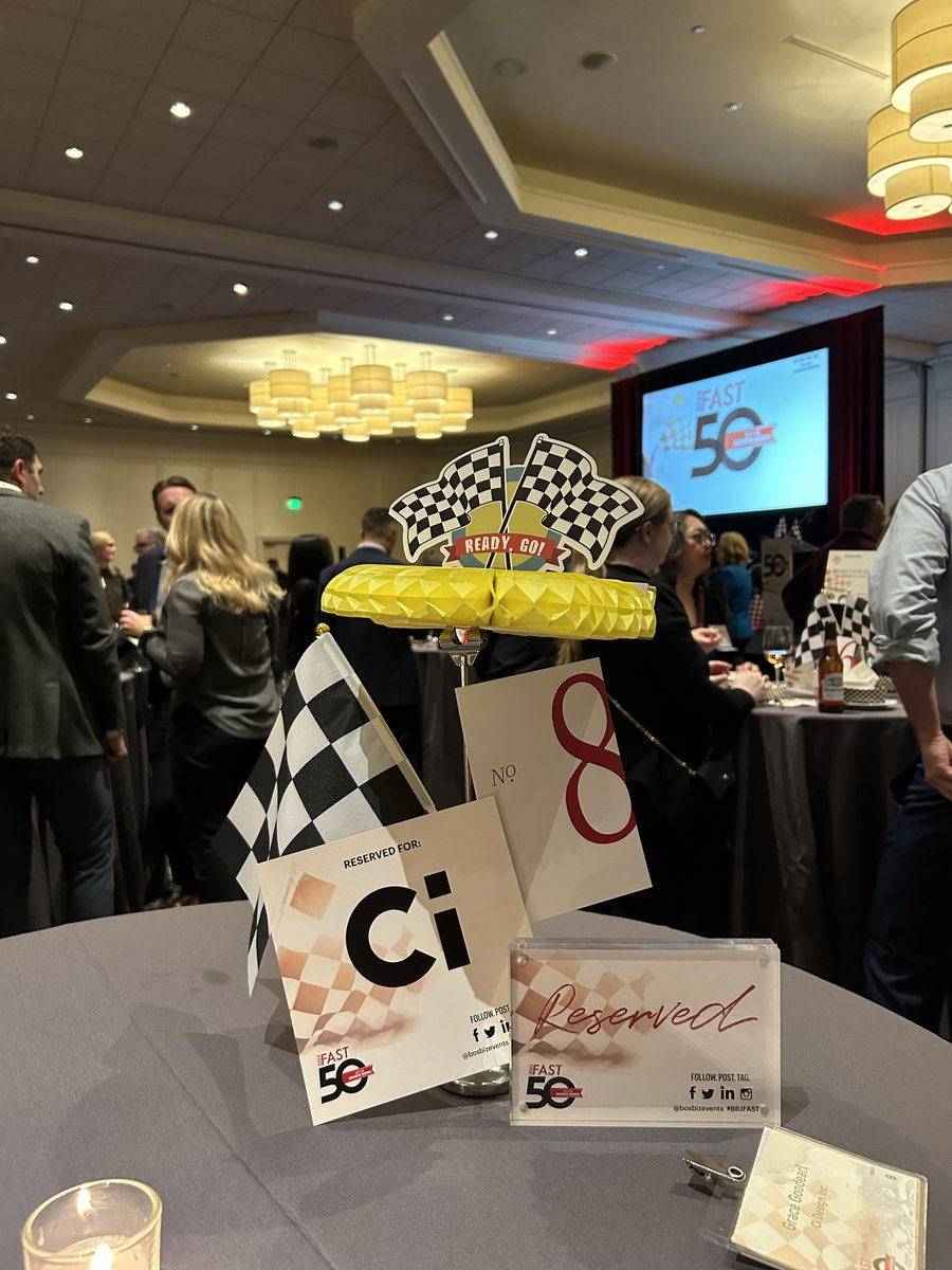 ci_designinc's tweet image. Ci Design was honored to attend the @BosBizJournal  Fast50 Awards Ceremony last night to celebrate our No. 15 ranking in the top 50 fastest-growing private companies in Massachusetts! 

Click the link to read more about this exciting award! tinyurl.com/yewyhjku
