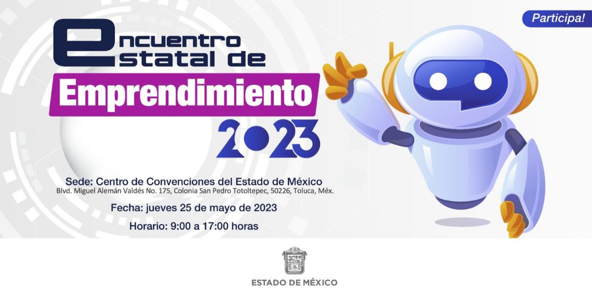 Forma parte del #EncuentroEstatalDeEmprendimiento 2023 del Nivel Medio Superior del #Edoméx y conoce proyectos innovadores💡 este jueves 25 de mayo de 9:00 a 17:00 horas. No te lo pierdas, da click para consultar la ubicación ➡️ goo.gl/maps/F6z1T7aRn…
#ApasionadamenteCONALEP