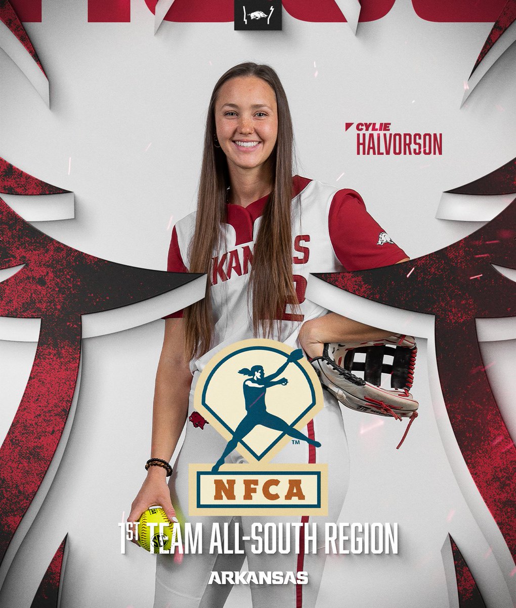 RazorbackSB's tweet photo. A 2x All-Region honoree. Congrats, Cylie! https://t.co/k9fddGMsgb
