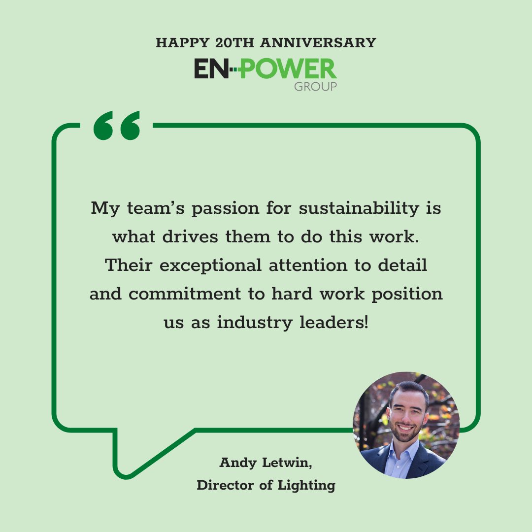Today, we are excited to share stories from Peggy Altman, Elizabeth Engoren, and Andy Letwin about why they're proud to work at EN-POWER GROUP. Click on the graphics to read about it!

We are hiring! Join us at buff.ly/41NMYbF
#ENPOWER20Years #SustainableSolutions