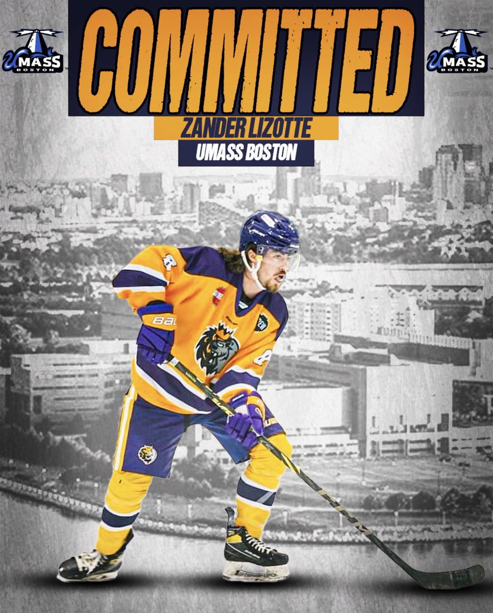 Congratulations!! 👏👏 We are pleased to announce NCDC Defensemen Zander Lizotte has committed to further his education and play college hockey <a href="/UMBMENSHOCKEY/">UMass Boston Men’s Hockey</a> for the 23/24 season!! Way to go Lizzo!!💜💛