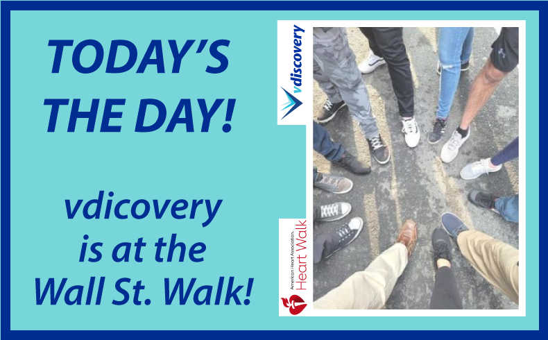 vdiscovery's tweet photo. We're here! 
#vdiscoverytrains #heartwalknyc #whorunsNYC #heartwalk2023 #americanheartassociation #eDiscovery #LitSupport https://t.co/GK3vXaBGex