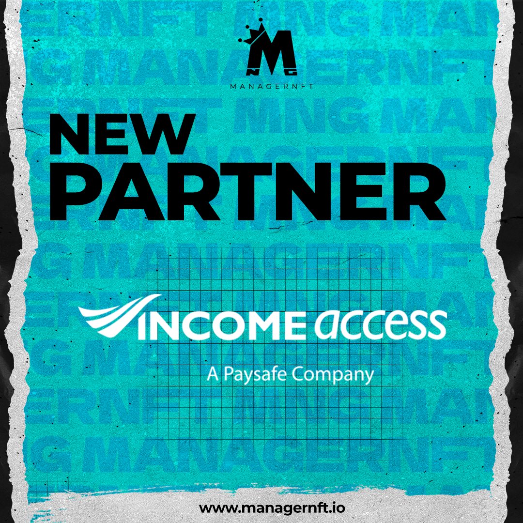ManagerNft's tweet photo. ๐ค We are thrilled to announce that we have entered into a highly significant partnership with @incomeaccess! ๐ฅ
#incomeaccess #affliatemarketing #affliate #managernft #mng #playtoearn #blockchain https://t.co/U1je2E3yyF