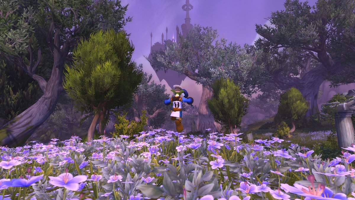 EldestGoblin's tweet photo. I can't see Dalaran out of these flowers. Ohhh ...     #Warcraft https://t.co/jHTsuVMqaT