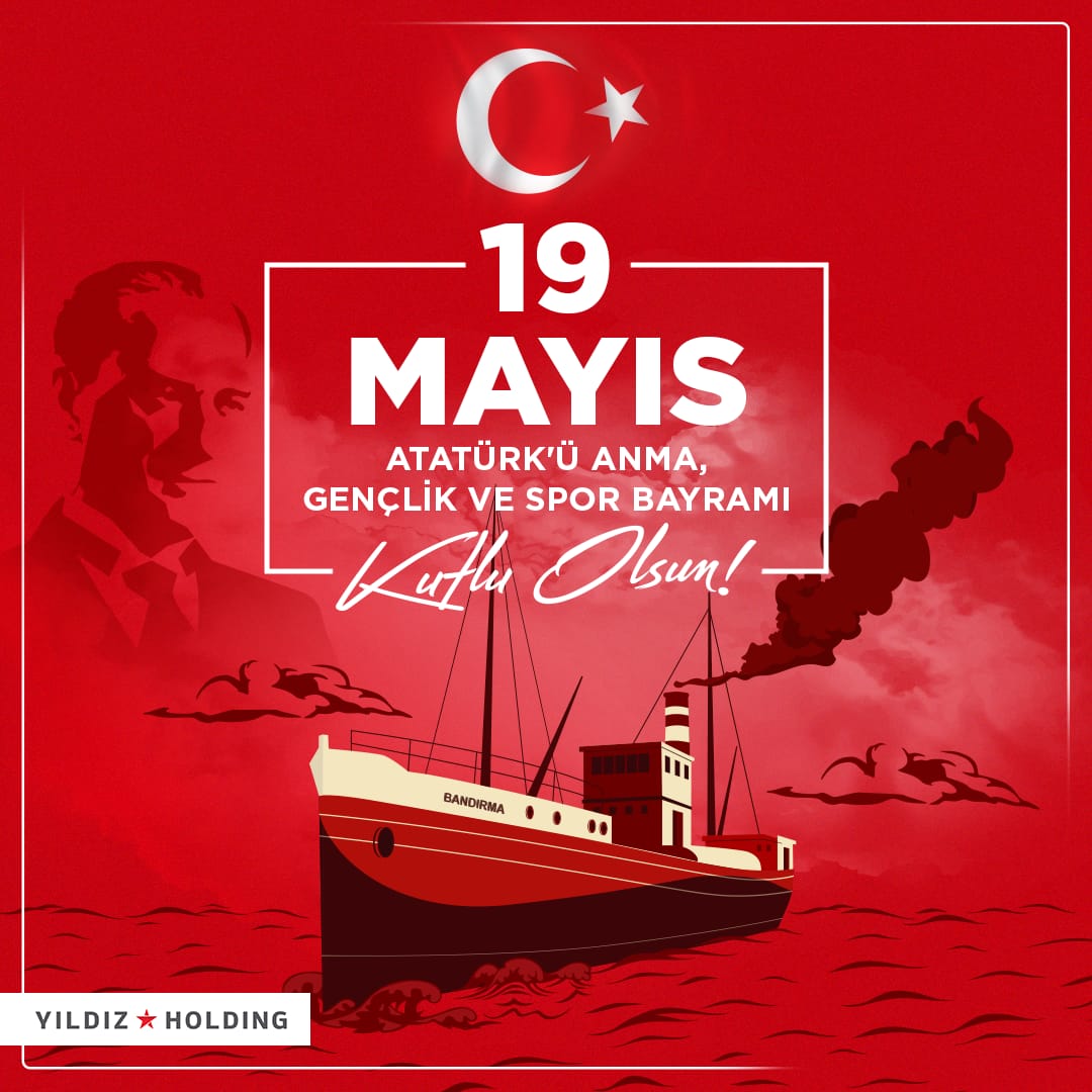 #19Mayıs Atatürk’ü Anma, Gençlik ve Spor Bayramı kutlu olsun! #YıldızHolding