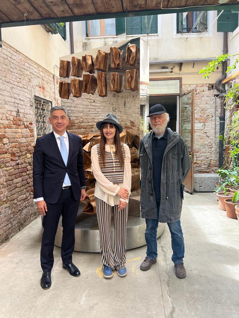 Such a privilege attending today, the #PreOpening of the #Cyprus Pavilion @la_Biennale #BiennaleArchitettura2023. Proud of the 🇨🇾national participation “From Khirokitia to Mars”, a truly brilliant inception, impeccably delivered by some of our finest @LiaLapithi #NikosKouroussis.