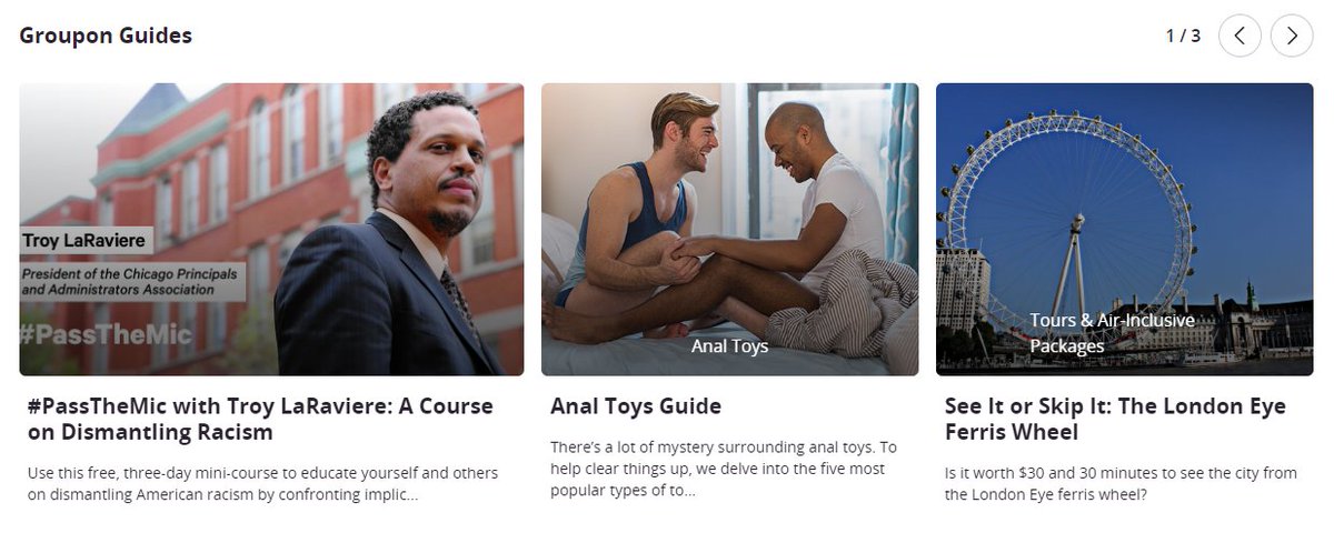 Went on to Groupon for the first time in a very long time and it's...different...than what I remember.