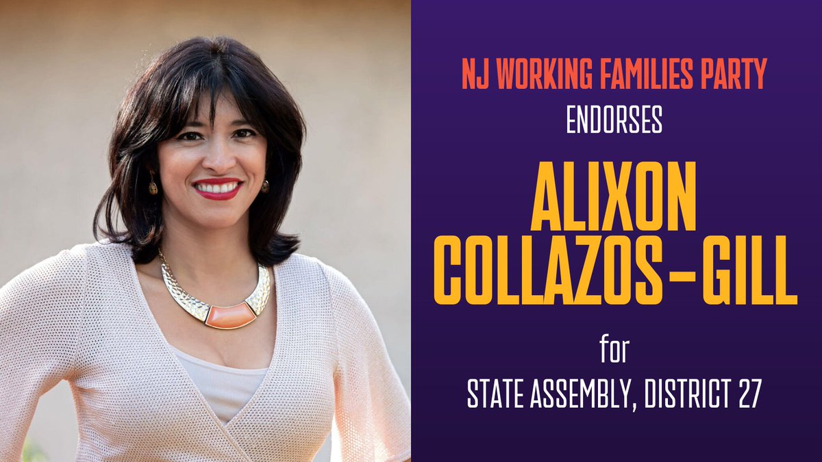In Legislative District 27, we're excited to announce the endorsement of Alixon Collazos-Gill for State Assembly. 

Alixon has been a champion of immigrants and working class families, and we look forward to working with her.