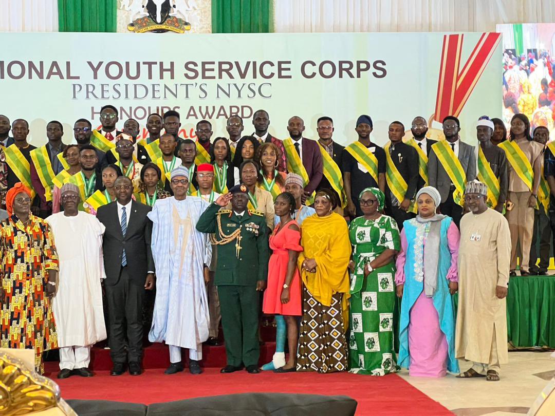 drhadiza_'s tweet photo. I’m delighted to be in attendance for the National Youth Service Corps Presidential Award ceremony along with the celebration of five decades NYSC has been fostering National unity and development. 1/2 https://t.co/HSdYhKLOWy