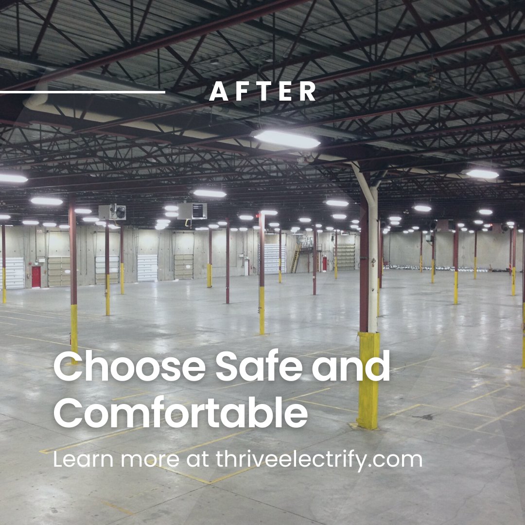 ThriveElectrify's tweet photo. LED lighting in a workspace can be a game changer for attracting and retaining valuable employees. Proper lighting creates a safe and comfortable work environment. Contact us today: https://t.co/HUyfat21rL
#LEDLighting #WarehouseLighting #ThriveElectrify https://t.co/1EkxVU5IEe