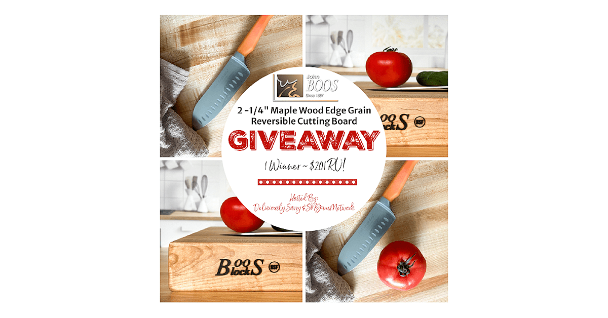 Make Mom's kitchen dreams come true! Win a John Boos Maple Reversible Cutting Board. 🎁🍽️ Ends 5/31 - US. goldengoosegiveaways.com/john-boos-co-m… 

#GiftForMom #MothersDay2023 #KitchenGadget #CuttingBoardGiveaway #LoveYourMom @JohnBoosCo @DeliciouslySavv #BoosBlock