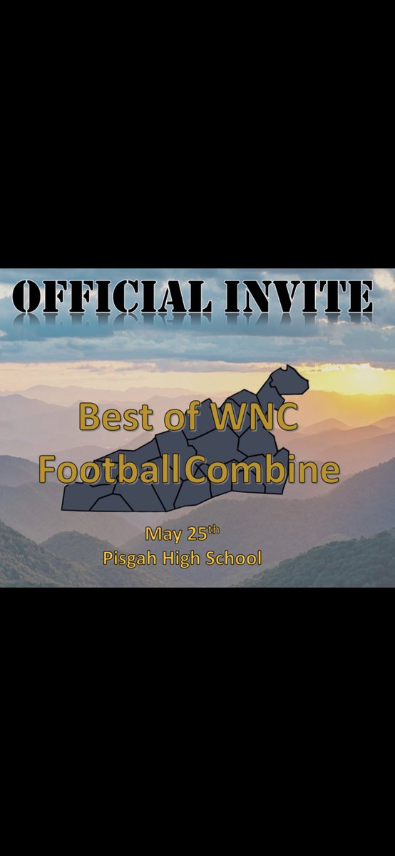 I will be attending the best of WNC combine. Thanks <a href="/wncfbca/">WNC Football Coaches Association</a> for the invite!💯