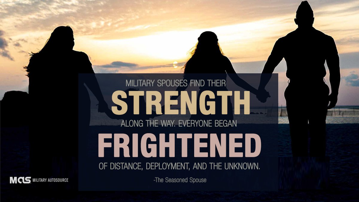 They may not wear the uniform, but military spouses are as brave, courageous and strong as those who do.

#militarylife #militaryspouse #militarycars #militaryfamilies

Militaryautosource.com