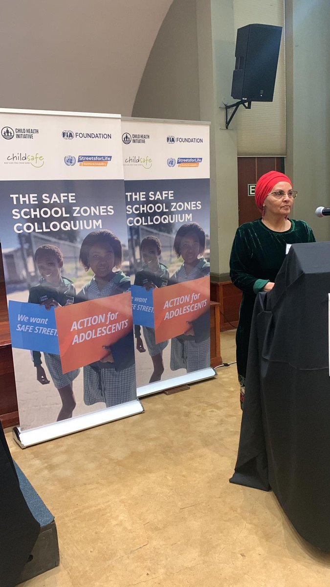 Really honoured to have been on the panel of the Safe School Zones Colloquium earlier today as we #RethinkMobility together with Walking Safely to School project to mark <a href="/UNGRSW/">UN Road Safety Week</a>
#StreetsforLife 
#RoadSafetyWeek 
<a href="/ChildsafeSA/">ChildSafe South Africa</a> 
<a href="/FIAFdn/">FIA Foundation</a> 
<a href="/UNICEF_SA/">UNICEF South Africa</a>
