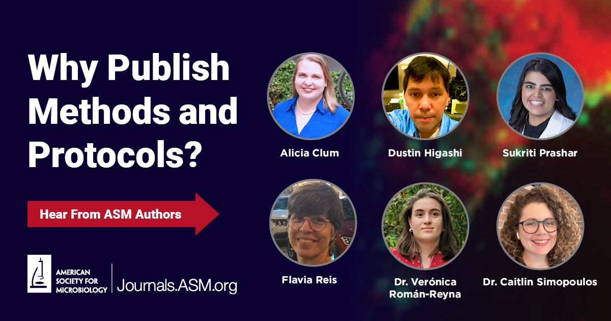 Advance the field of microbiology by submitting your methods and protocols to #mSystems & @JournalSpectrum! By publishing in open access journals, you foster data reproducibility & global sharing of methodology. Learn more and hear from our authors: asm.social/1dn