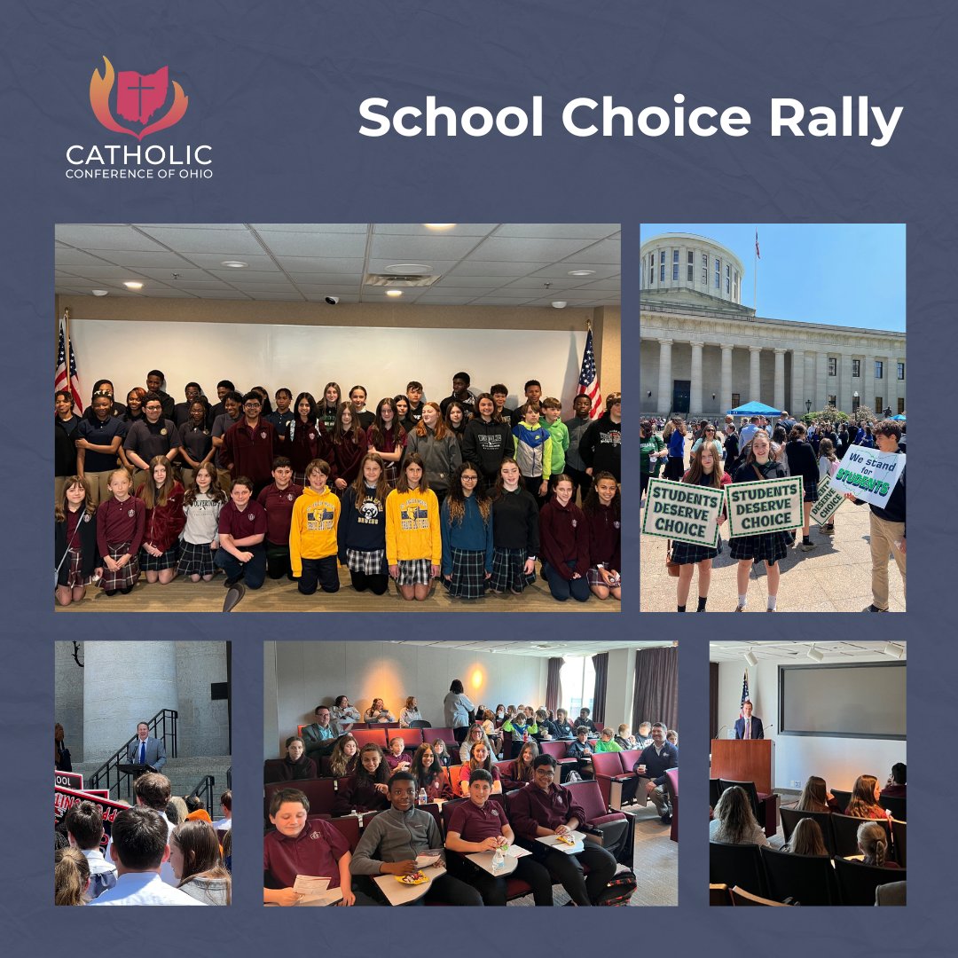 Yesterday, students from #OhioCatholicSchools joined a School Choice Rally at the Ohio Statehouse. Before the rally, Brian Hickey, Executive Director of the CCO, gave a brief overview of the legislative process and how Catholics can share their voices in matters of public policy.