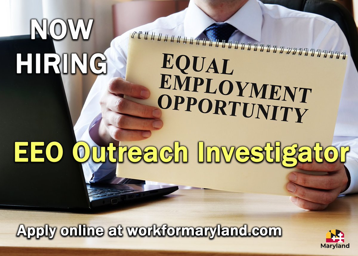 The Maryland State Police is Now Hiring an EEO Outreach Investigator in Pikesville, MD!
Apply here: ow.ly/hUlM50OrgzY
More info: workformaryland.com
#MDStateJobs #NowHiring #StateJobs #EEO #MSP #Diversity
