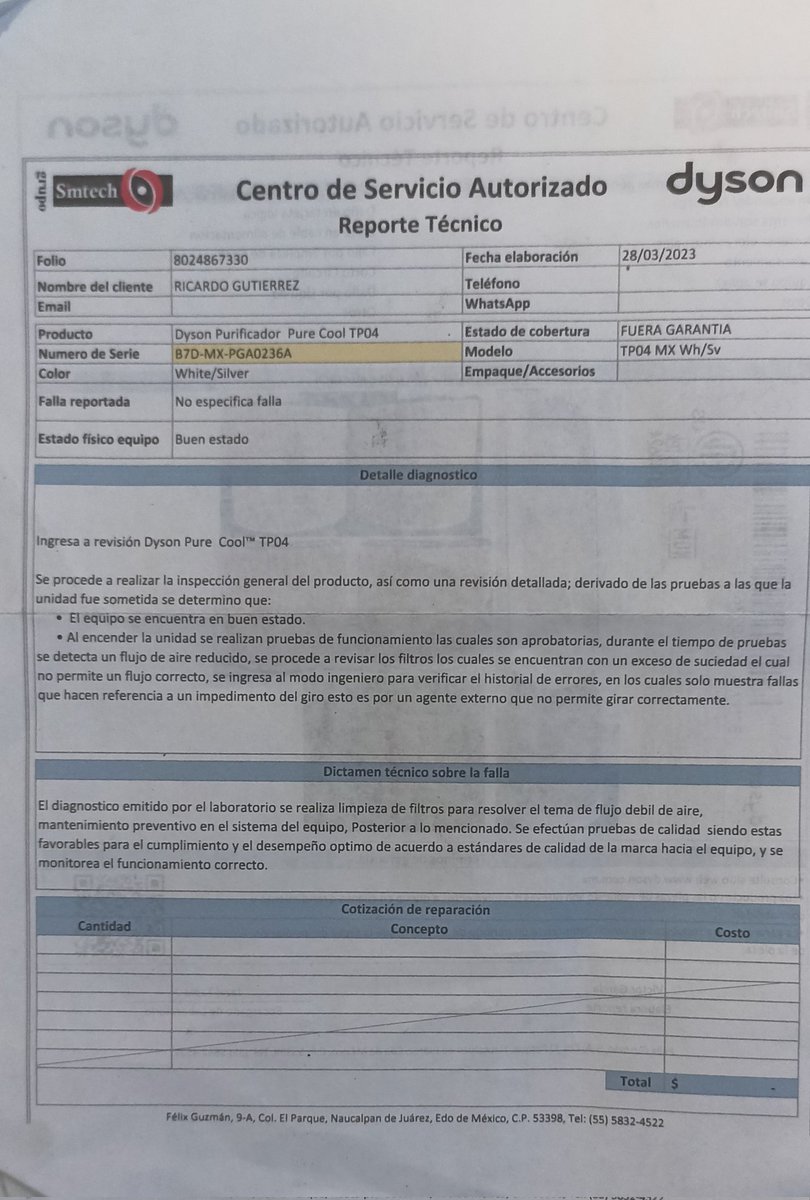 Vernelion's tweet photo. Aquí las fotos de evidencia del reporte del taller y el número de derie https://t.co/h0jJfThhv2