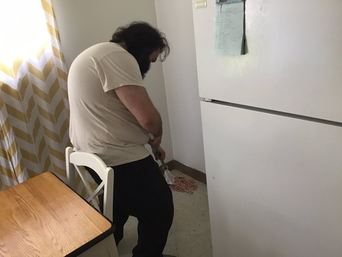 Getting ready for our end of the year party! #LINC #springcleaning