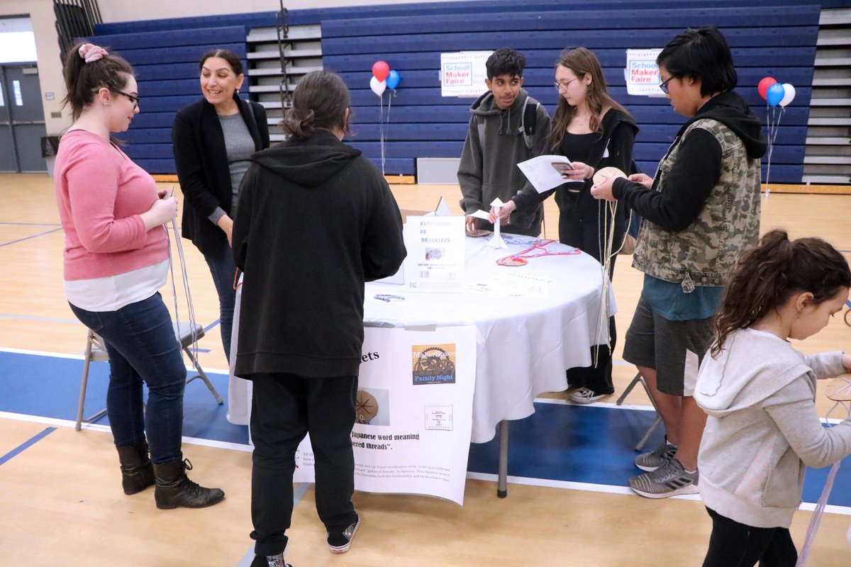 SeanTheBossXx's tweet photo. We did it! Our School Maker Faire was a huge success. Student organized &amp; operated stations for the community to experience!! @makerfaire @Sphero @make @CentralUSD @wilebookwizard https://t.co/BVN5yl8FPz