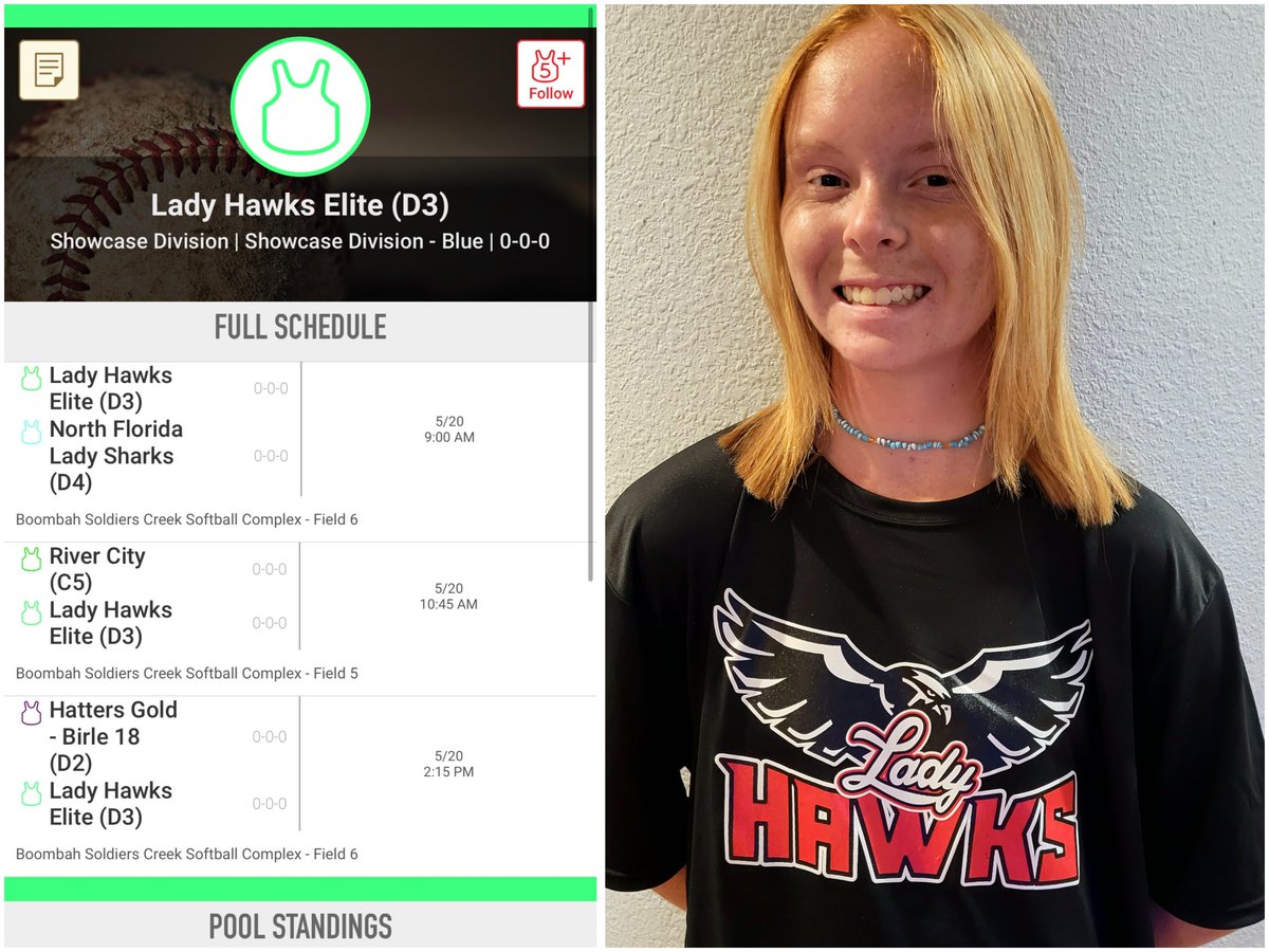 emilyboylan99's tweet photo. Excited for this summer w/ The Lady Hawks &amp; @cgalhouse2119. Heading to the @SoftballFactory this weekend at Soldiers Creek. Schedule here. #UASFShowcase #SpringClassic https://t.co/aWGg1sxbnh