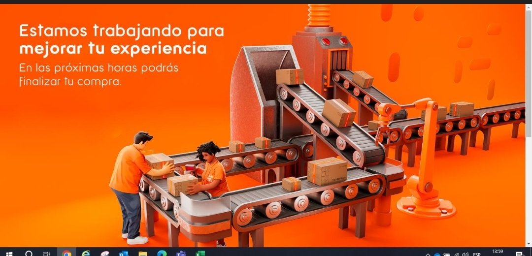 CottonDragonfly's tweet photo. @FalabellaAyuda colapsó página, app, todo y al intentar comprar, el sistema tira para afuera de cualquiera de las dos formas. https://t.co/OGgYsSwg6e
