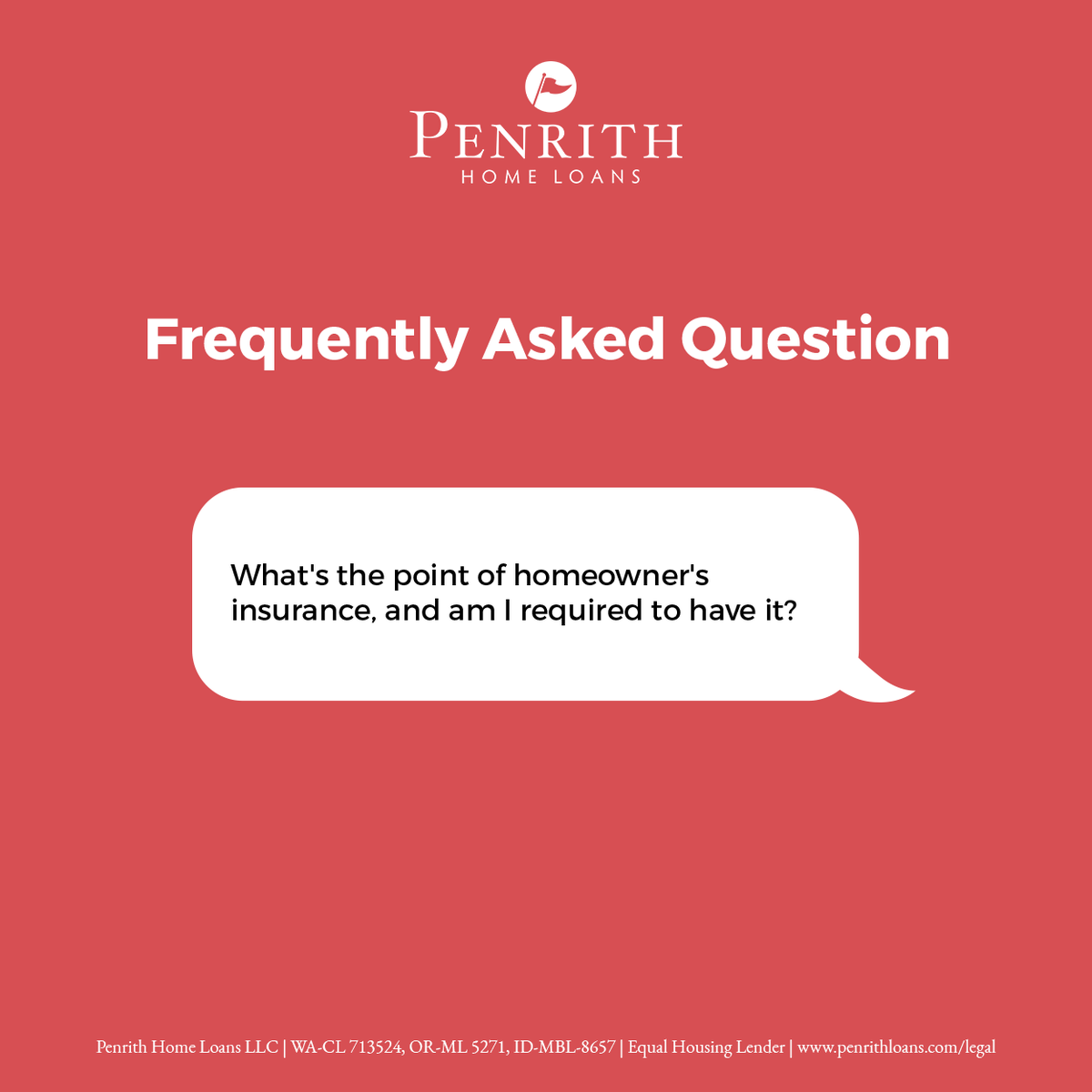 PenrithLoans's tweet photo. Protection! Just like you'd have insurance on a rental property, you'll want some on your new home to protect both you and your lender. #LearnWithPenrith https://t.co/y8hWShL0Cl