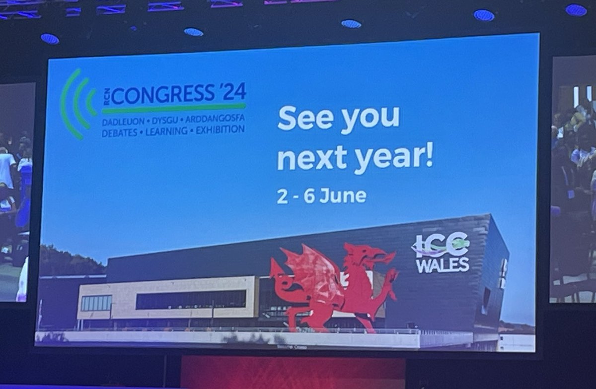 #RCN23 is over! It’s been emotive, inspiring, thought-provoking and exhausting…roll on #rcn24 💙
