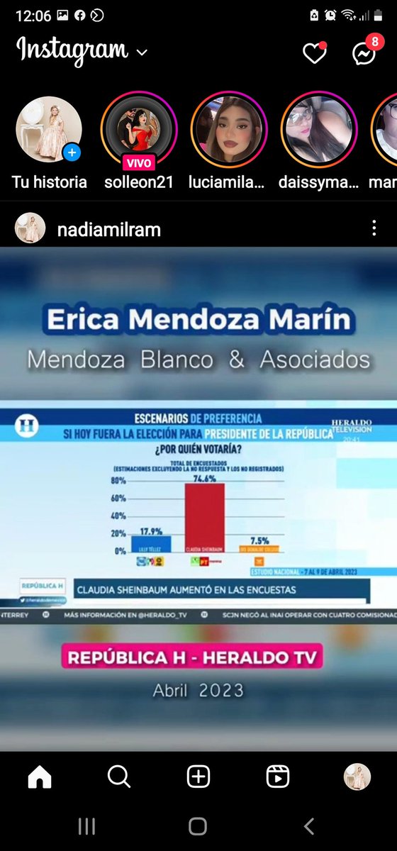Nadia milram tweet media