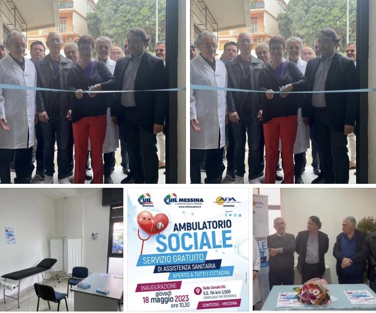 Ambulatorio sociale a Messina, oggi l'inaugurazione. A tagliare il nastro la segretaria generale della Uil Sicilia, Luisella Lionti: "E' un punto di riferimento fondamentale per la gente che non riceve risposte dalle strutture ospedaliere, così ci avviciniamo alla cittadinanza.