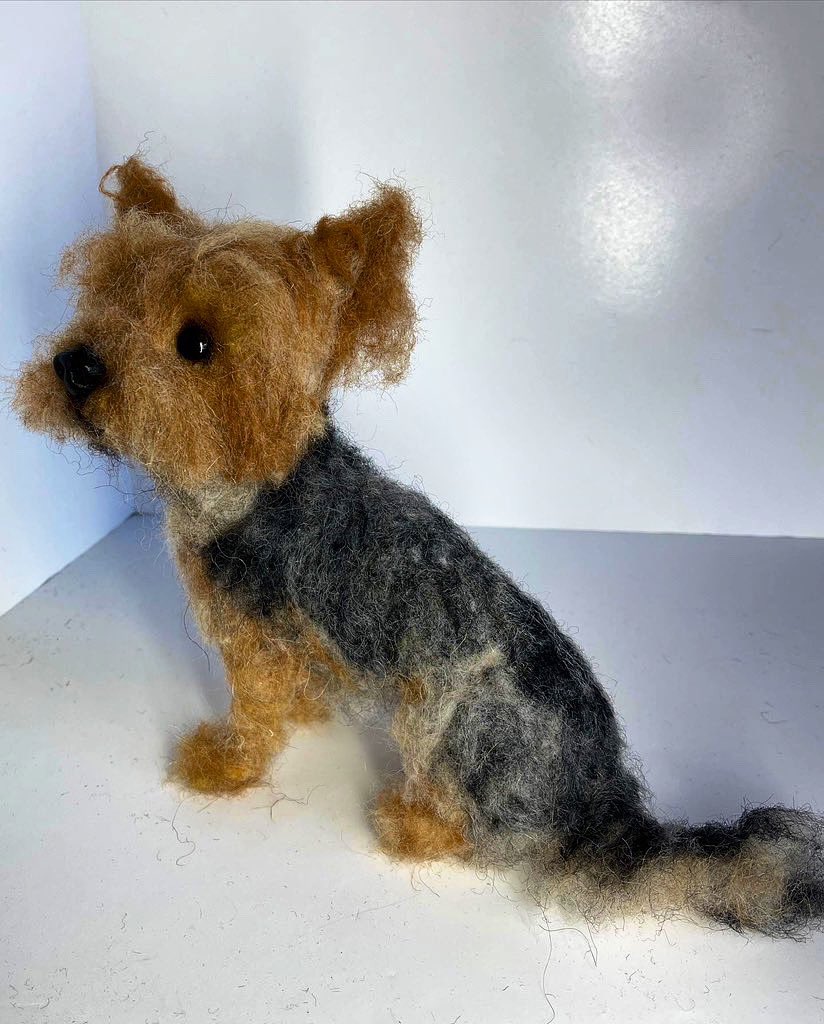 Fiona Finlayson Art on Twitter "A needle felted Yorkshire Terrier tonight!"