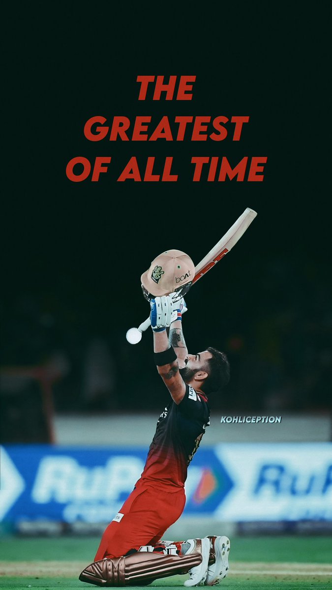 kohliception's tweet photo. The greatest of all time - Virat Kohli 🐐❤️ https://t.co/OZ1V58clxC