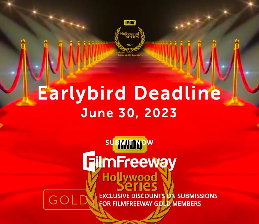 7th Annual Hollywood Series 2023 - Calls for submissions 🏆👏❤️😍👍👌

Submit here: filmfreeway.com/AsiaWebAwards

=
Submit your web series & movie (feature/short film), music video, dance video, animation, pilot, trailer, mobile shorts, Vertical, Fiction Podcasts
#hollywoodseries2023