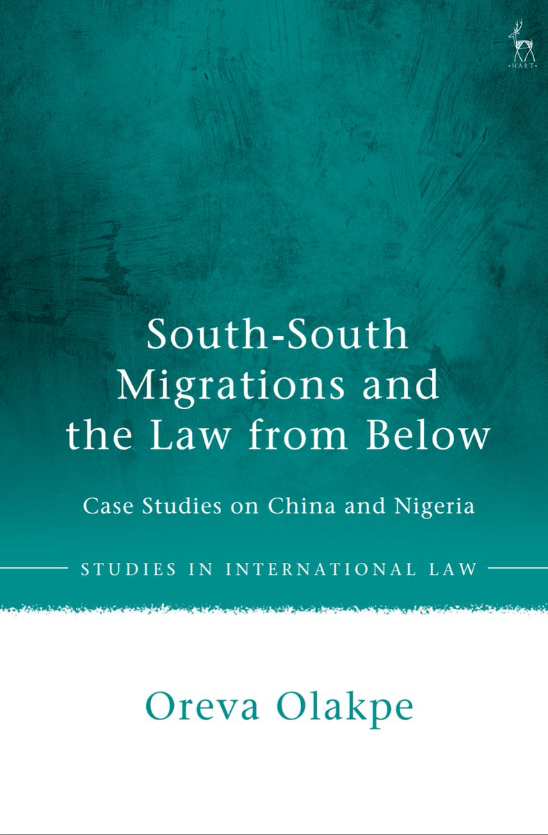 OOlakpe's tweet image. I am elated to announce that today is the official publication day of my monograph #SouthsouthmigrationandtheLawfromBelow released with @hartpublishing as part of the Studies in International Law Series ✨