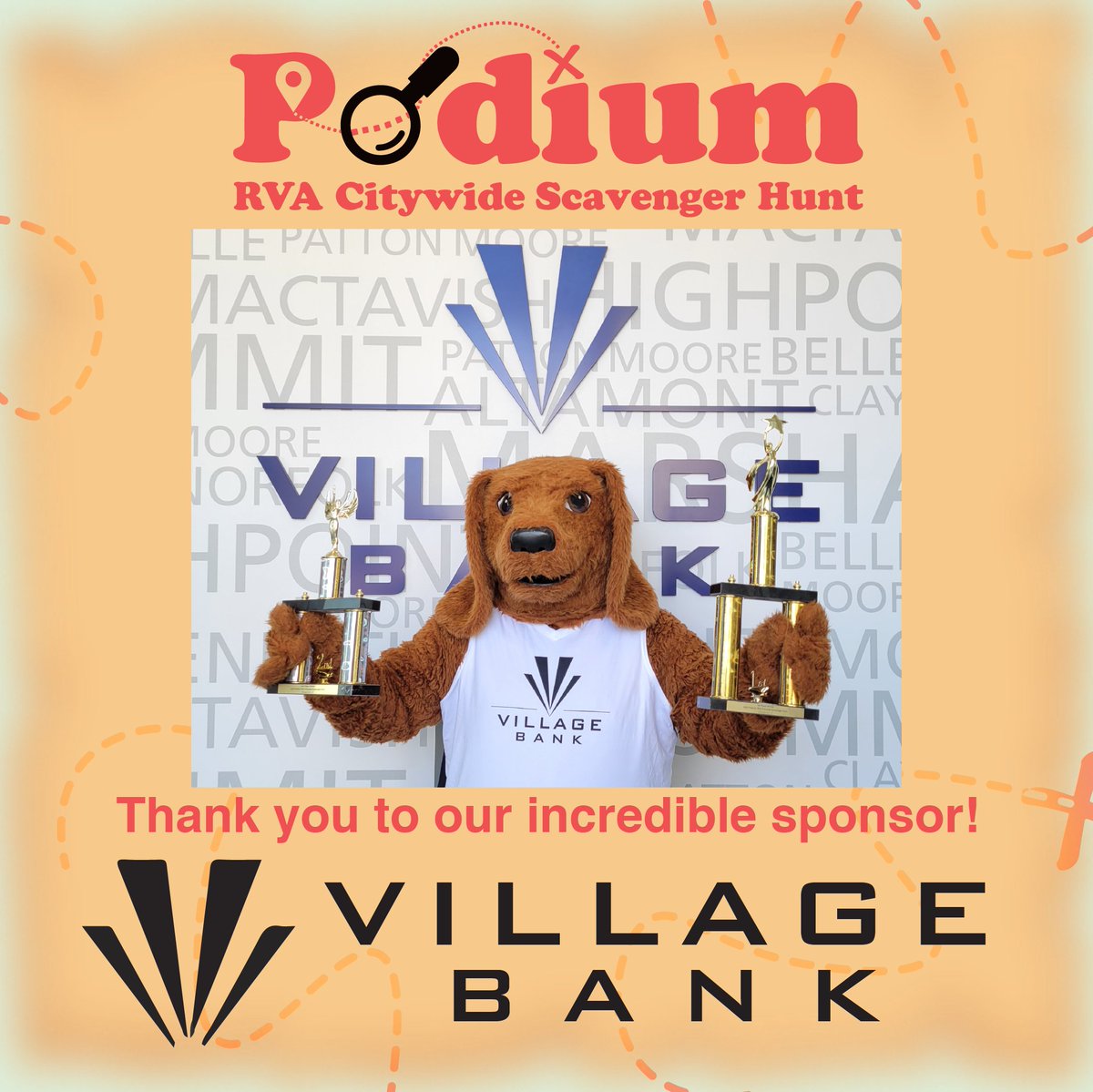 With the help of our community, we are bigger than any of us alone! Thank you so much to <a href="/VillageBankVA/">H1 POC</a> for sponsoring Podium's CItywide Scavenger Hunt on May 20th! Get your tickets today at podiurmva.org!
-
#networking #event #richmondva #rva