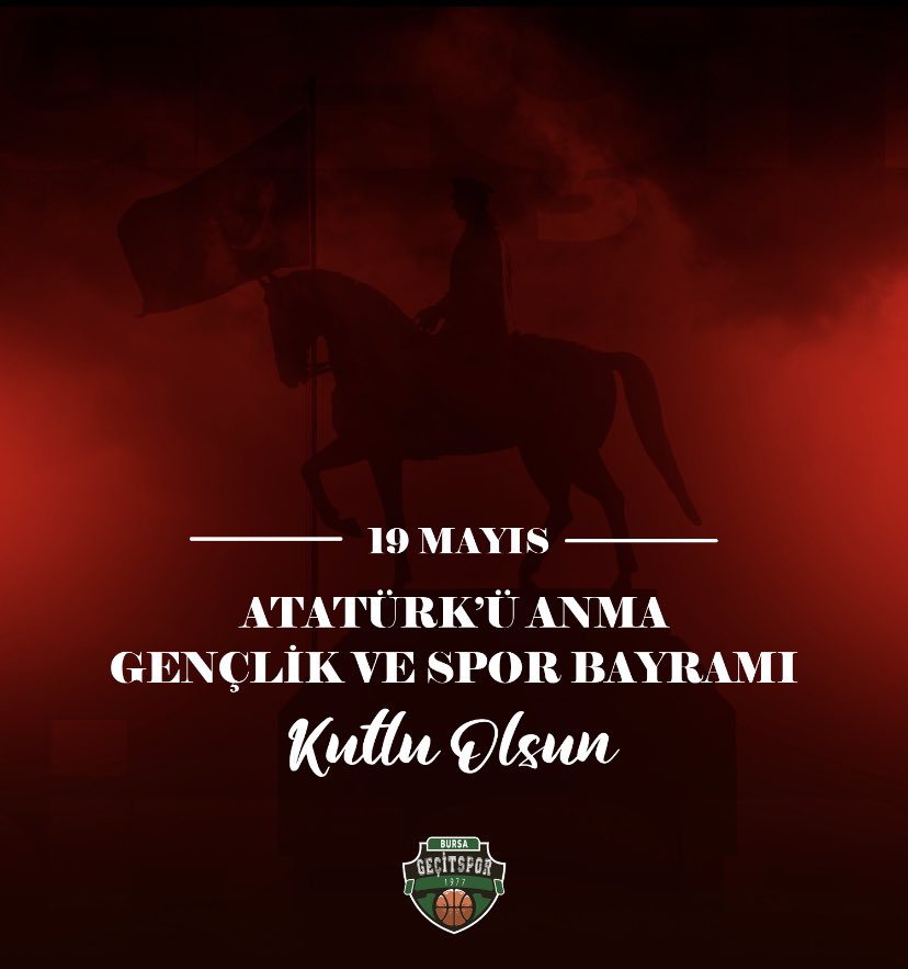 Atatürk’ü anma gençlik ve spor bayramınız kutlu olsun.

#19Mayıs1919