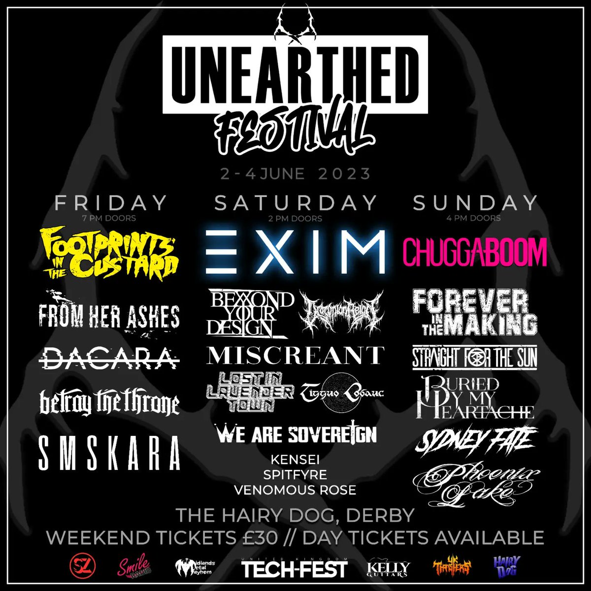 We hit @unearthedmusic_ Festival as the final stop of our 'Road To' tour this June! Day and Weekend Tickets available via the link!

gigantic.com/unearthed-fest…

#BuriedByMyHeartache #UnearthedMusic #UnearthedFestival #RoadToUnearthedTour #gig #festival #music #tour #metalcore